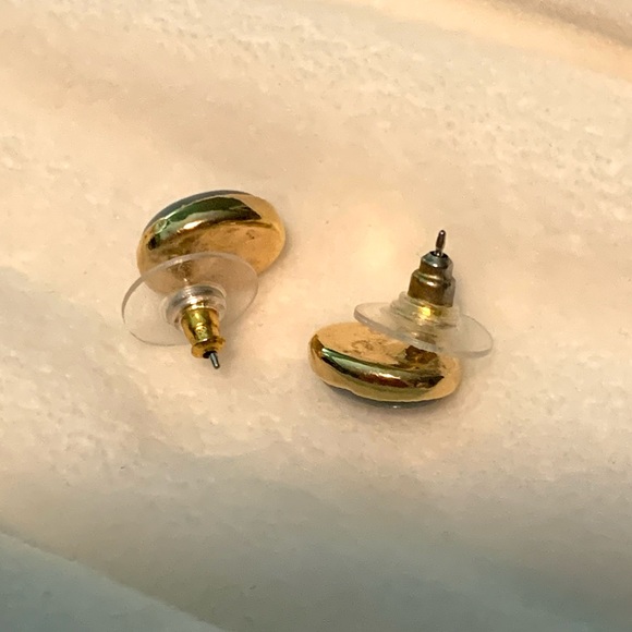 Blue stone stud earrings - Picture 2 of 2